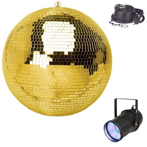 Gold Disco Ball 50cm Led Par My Party