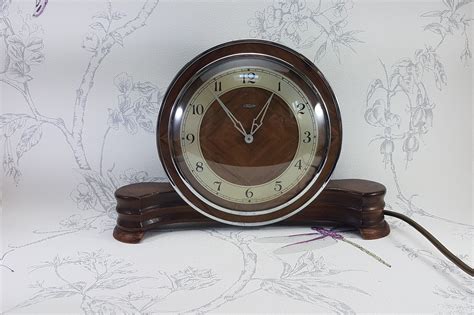 Vintage Wooden Mantle Clock Metamec Electric Mantle Clock Vintage
