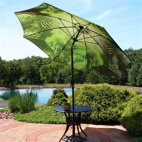 Sunnydaze 8 Foot Outdoor Patio Umbrella Inside Out Market Style With