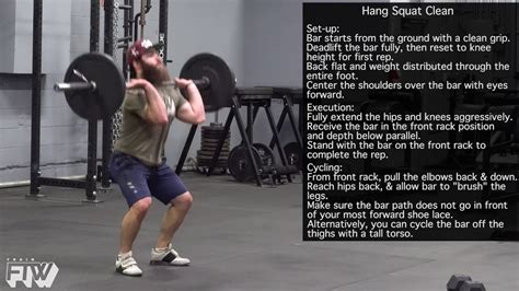 Hang Squat Clean Conditioning Youtube