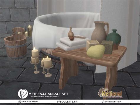 The Sims Resource Medieval Bath Corner
