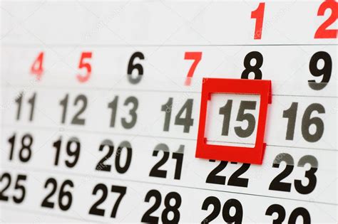 Page Of Calendar Showing Date Of Today — Stock Photo © Voronin 76 4209919