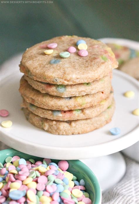 Choose from decadent bakes, cheesecakes, tarts, chocolate egg brownies and other springtime favourites. Healthy Funfetti Shortbread Cookies recipe (sugar free ...