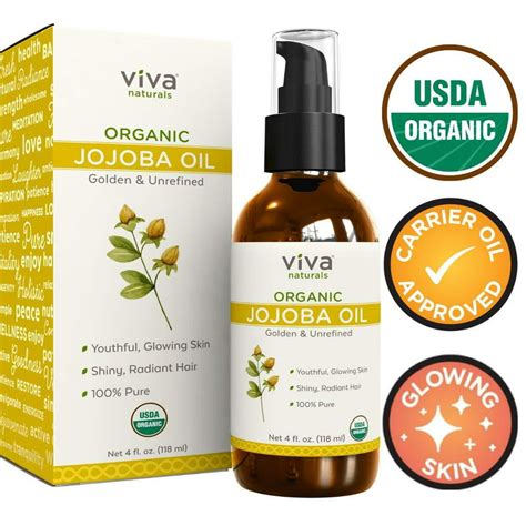 certified organic jojoba oil 100 pure and cold pressed natural moisturizer for face and hair