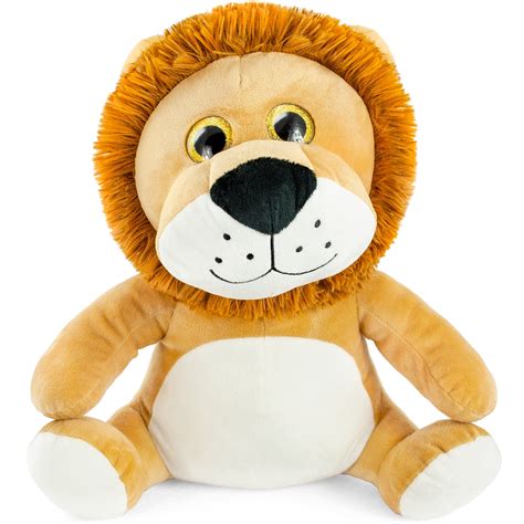 Super Soft Plush Big Glitter Eye Lion Stuffed Animal Toy 14 Inch