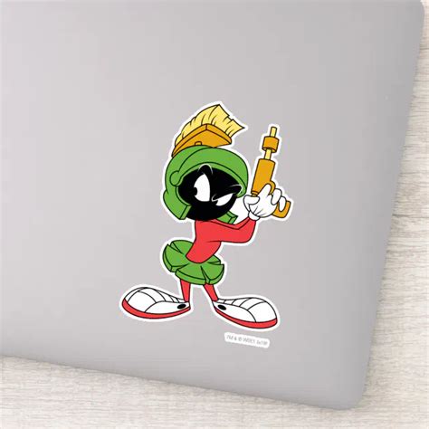 Marvin The Martian™ Ready With Laser Sticker Zazzle
