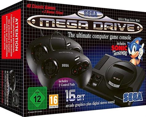 Sega Mega Drive Mini Zwart Kenmerken Tweakers