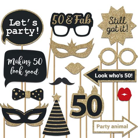 Buy Th Birthday Photo Booth Props Fully Assembled Th Birthday Decorations For Men