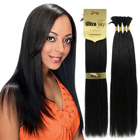 The best human hair for braiding is 100% human hair. Zury New Ultra Yaky Perm 100% Human Hair Ultra Yaky ...