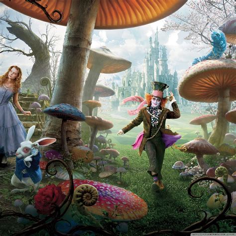 Alice In The Wonderland Tim Burton Wallpapers Wallpaper Cave