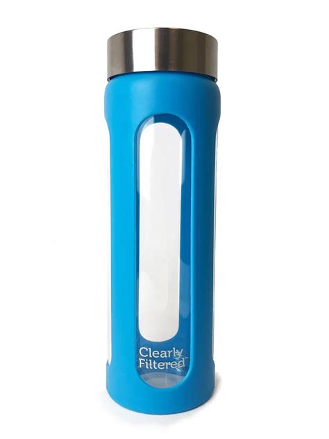 Clear Reusable Glass Water Bottle