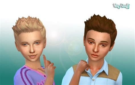 Mystufforigin Robert Hair For Boys For Sims 4 Boy Hairstyles Sims 4