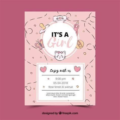 Baby Shower Invitation Word Template Magical Unicorn Baby Shower