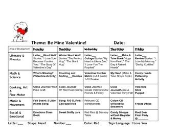 February Lesson Plans, Theme-based. 4 Weeks by Little Footprints Early