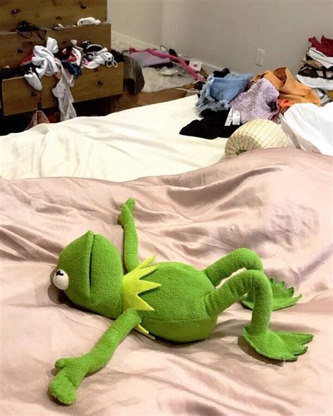 Kermit Bed Meme Blank Template Imgflip