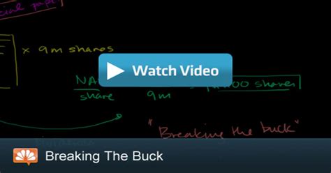 Breaking The Buck Cnbc Explains