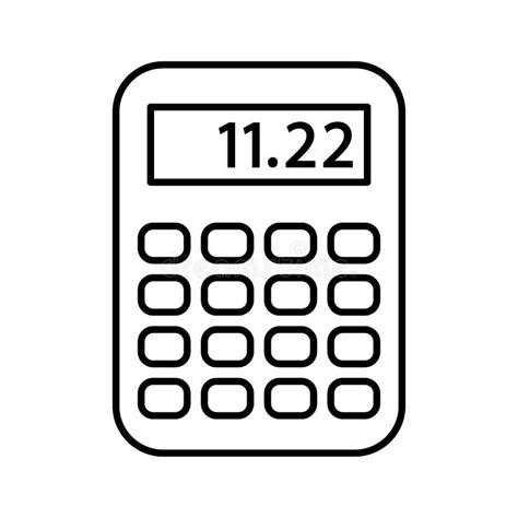 Calculate On Calculator Symbol Flat Isometric Icon Or Logo Stock