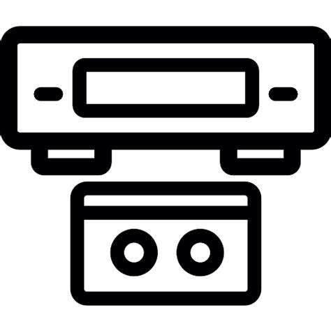 Vhs Player And Tape Vector Svg Icon Png Repo Free Png Icons