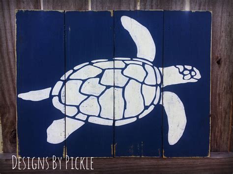 Sea Turtle Sign By DesignsByPickle On Etsy Turtle Wall Decor Sea