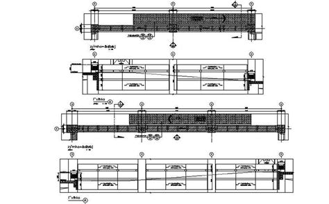 Continuous Beam Section Details Are Given In This Autocad 2d Dwg File
