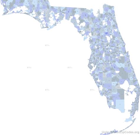 Florida Zip Code Map Printable Maps