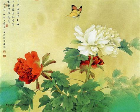 Chinese Paintings Chinese Gongbi Paintings Flower And Bird