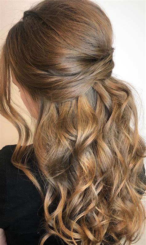 45 Beautiful Half Up Half Down Hairstyles For Any Length Brunette Curly