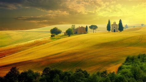 Wallpaper Tuscany Italy Hills Field 5k Nature 16281