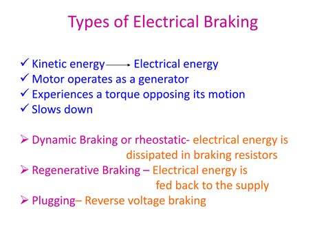 Solution Types Of Electrical Braking With Examples Studypool