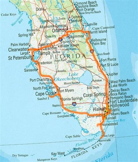 South Florida Map With Cities Map
