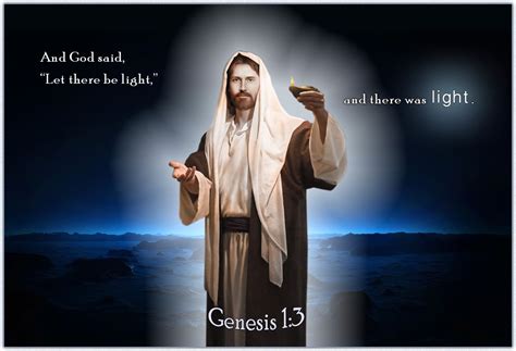 God created Light in the world: Jesus — Genesis 1:3 | Scripture ...