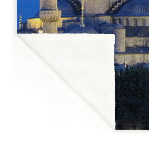 The Blue Mosque At Night Fleece Blanket By Photo By Bill Birtwhistle