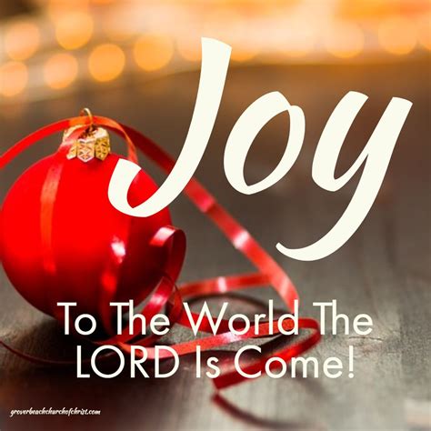 Joy To The World Joy To The World Christmas Bulbs Inspirational Images