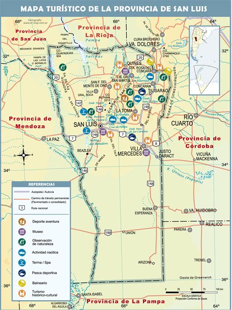 Tourist Map Of The Province Of San Luis Argentina Gifex My Xxx Hot Girl