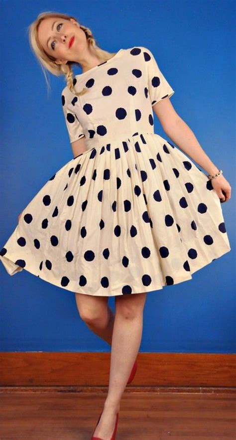 Polka Dots This Would Turn Heads I D Wear A Bright Colored Blazer With It The Dress Could
