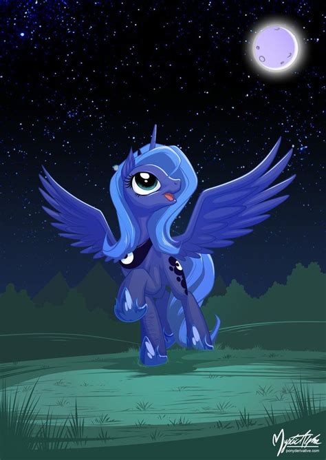 Happy Luna By Mysticalpha On Deviantart My Little Pony Princess My
