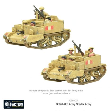 British 8th Army Starter Army Box Set 28mm Wwii Warlord Games