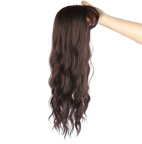 Clip In Hair Topper Hairpieces Body Wavy Synthetic Toppers For Women