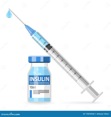 Diabetes Insulin Pen Syringe Icon Vector Illustration Cartoondealer