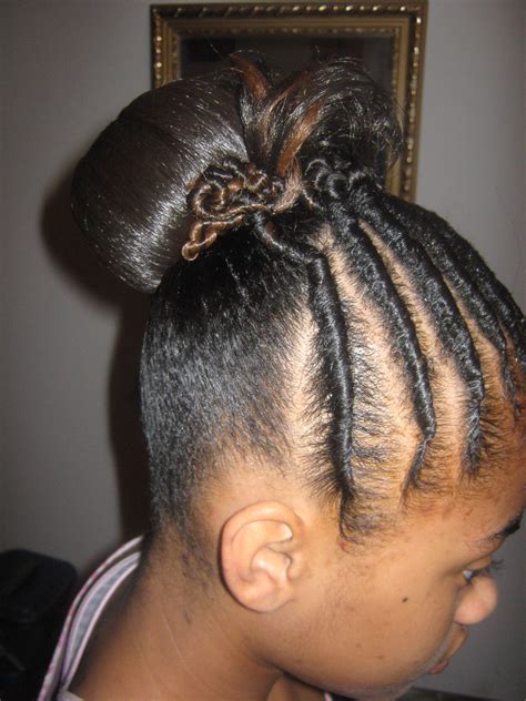 Twists, natural hair braids, high buns, hairstyles accessorized with bows & more. Flat Twist Hairstyles For Kids black african Amercian