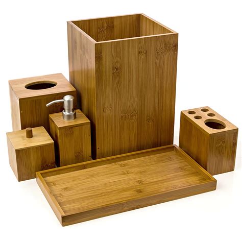 Wholesale Bamboo Bathroom Accessory Set For Luxury Hotel - Buy Bathroom Accessories Sets ...
