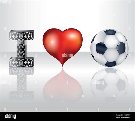 I Love Football Stock Vector Image And Art Alamy
