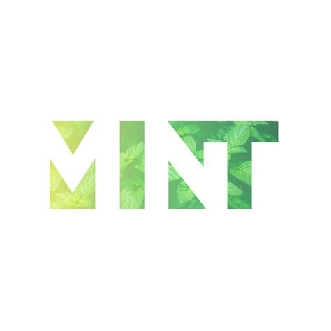 Mint Logo Logo Design Negative Space Mint Logo Logo Design Typography