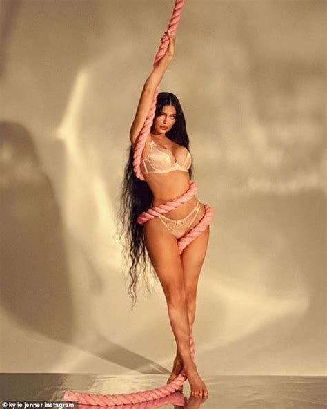 Kylie Jenner Gets Tied Up In Pink Rope For Lingerie Photo Shoot Daily