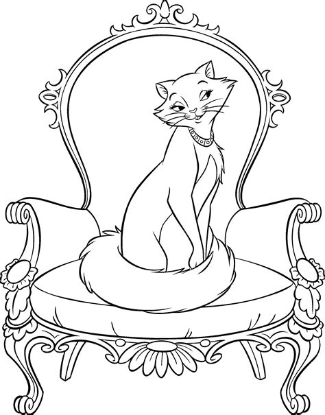 Print them out or get creative online with mobile or desktop. Disney marie cat coloring pages download and print for free