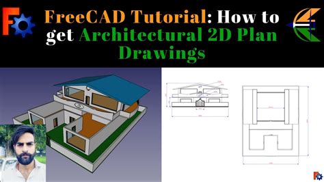 Freecad Tutorial How To Get Architectural 2d Plan Drawings Youtube