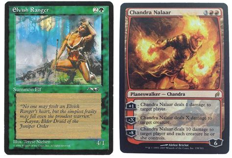 Well, we mentioned already that they have a similar construction. 'Magic the Gathering' Is Getting Rid of Sexist Art — and Some Fans Are Mad | Inverse