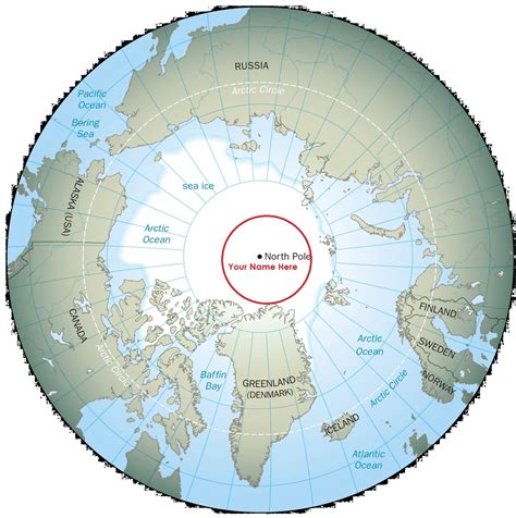 North Pole Russia Map
