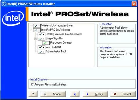 Intel Prosetwireless Software Installuninstall On Windows Xp2000