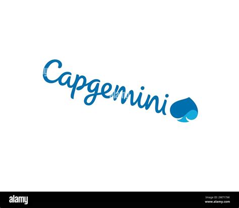 Capgemini Rotated Logo White Background B Stock Photo Alamy